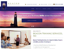 Tablet Screenshot of beacontraining.com